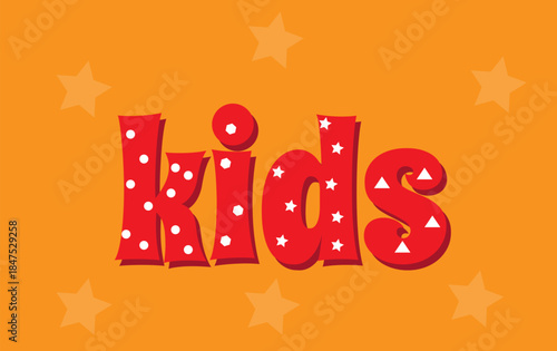 children's background, colored letters,