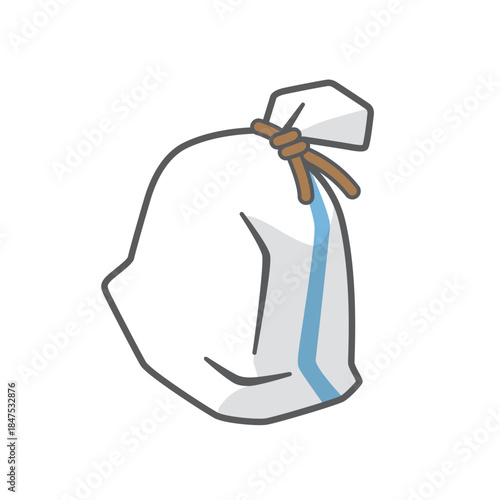 防災用土嚢のシンプルなベクターイラスト