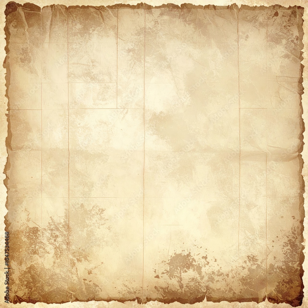 Fototapeta premium Aged, textured paper with subtle designs