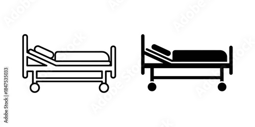 Two hospital beds side by side