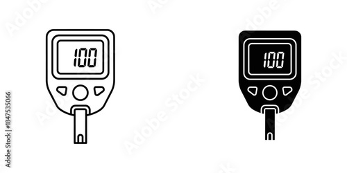 Digital tester displaying 100