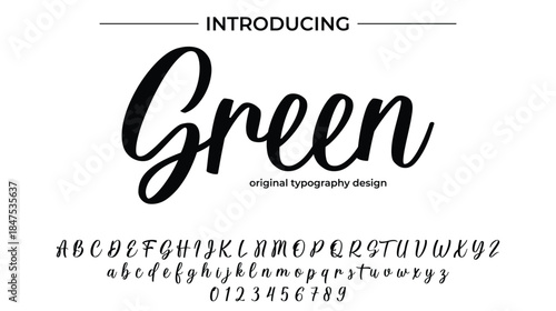 Green - Elegant Script Font for Smooth Handwritten Design and Creative Typography