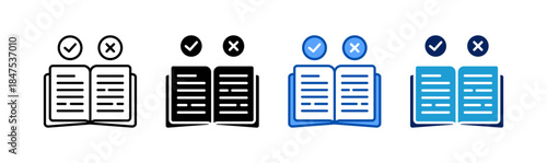 Guidelines icon set multiple style collection