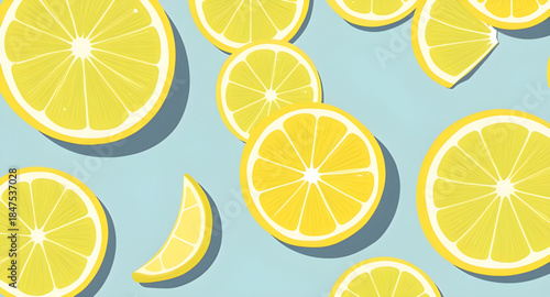 lemon, citrus, fruit, yellow, fresh, juicy, slice, zest, sour, vitamin, summer, tropical, organic, natural, food, healthy, freshness, botanical, pattern, background, seamless, repeat, decorative, desi