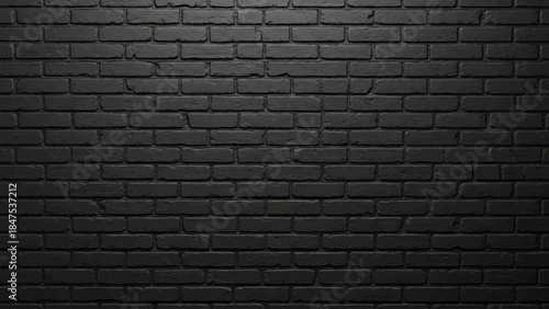 black brick wall texture as background or wallpaper for inserting text