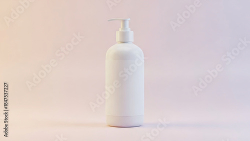 Soft Pastel Pump Bottle Mockup for Cosmetic and Skincare Branding