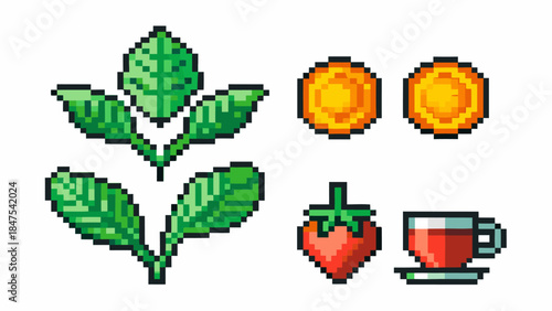 A single herbal tea leaf silhouette featuring natural organic curves, minimalist vector art for health, wellness, and natural product branding.