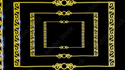 Golden Luxary Border Design Element