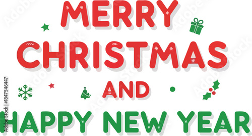 Festive Holiday Greetings Merry Christmas and a Happy New Year Celebration of Joy and Cheer