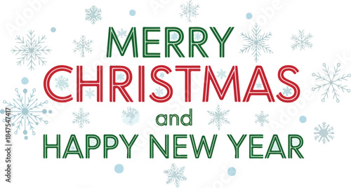 Festive Holiday Greetings Merry Christmas and a Happy New Year Celebration of Joy and Cheer