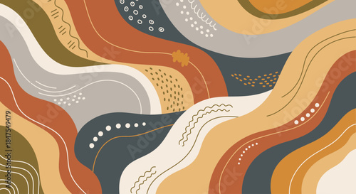 Gypsy Abstract Ethnic Vector Background