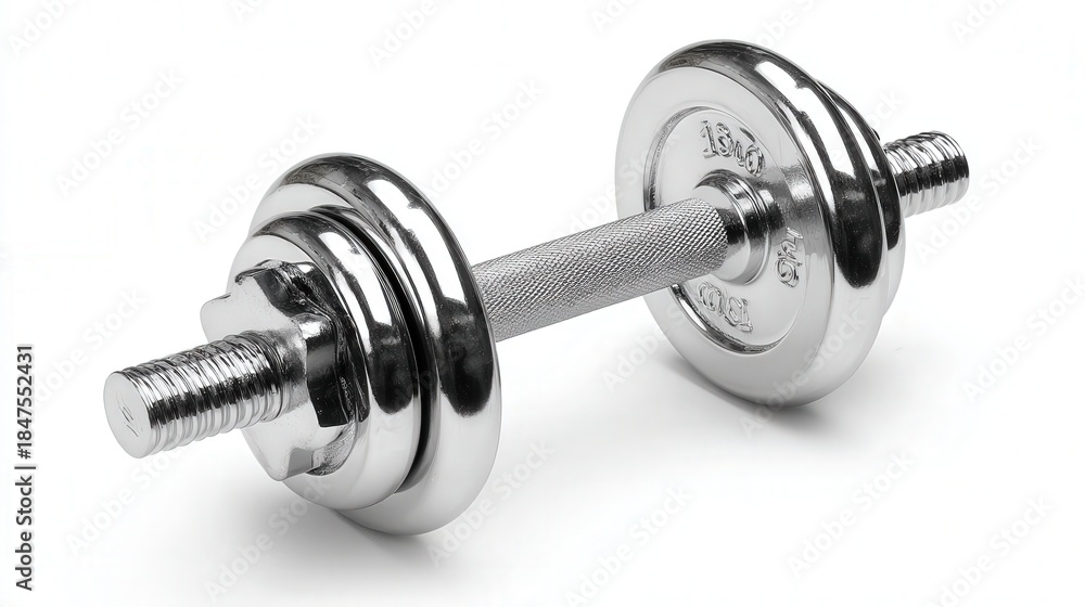 Fototapeta premium Gym dumbbell isolated on white background