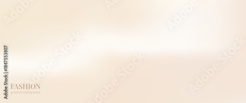Peach beige creamy gradient background. Neutral pearl beige abstract gradation backdrop. Vector nude pink pale colors textured bg. Simple fuzzy fashion design. Cover soft fashion background.