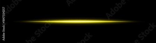 Color glowing horizontal flare with fine light pulses and reflection. Suitable for overlays, highlights, and modern digital effects.