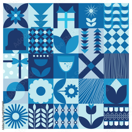 abstract banner, poster, cover, or postcard. geometry Modern scandinavian background