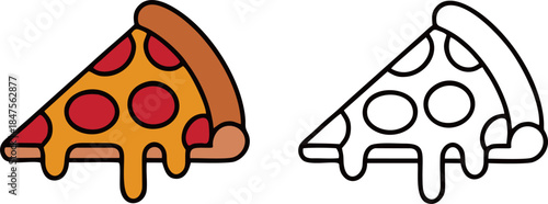 Pizza Slice Fast Food Icon

