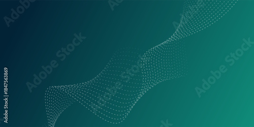 Top Digital technology speed connect blue green background, cyber nano information. Vector