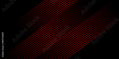 Line texture black and red stripes line gradient background for backdrop or presentation project