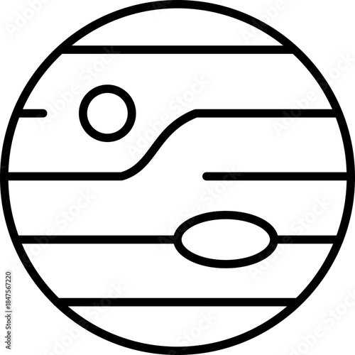 Jupiter Planet Icon