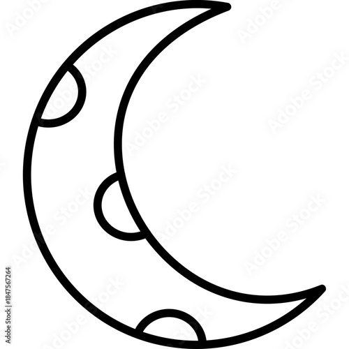 Moon Crescent Icon