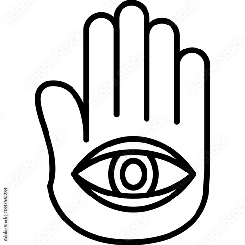 Palm Reading Hand Icon