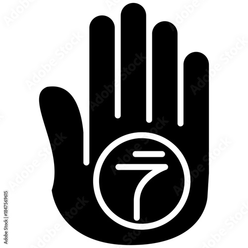 Palmistry Hand Icon