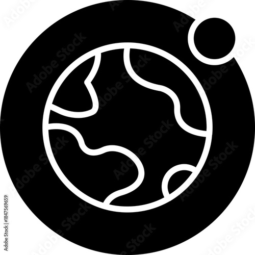 Earth Orbit Icon