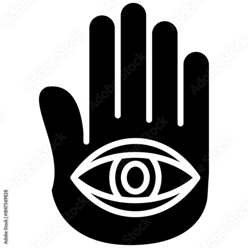 Palm Reading Hand Icon