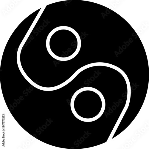 Yin Yang Harmony Symbol Icon
