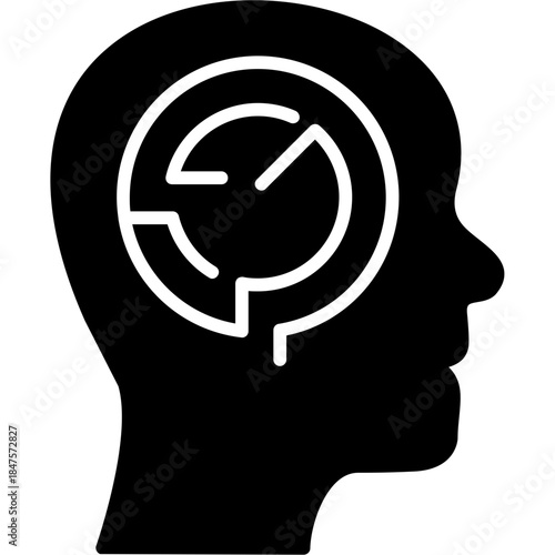 Logical Thinking Head Icon