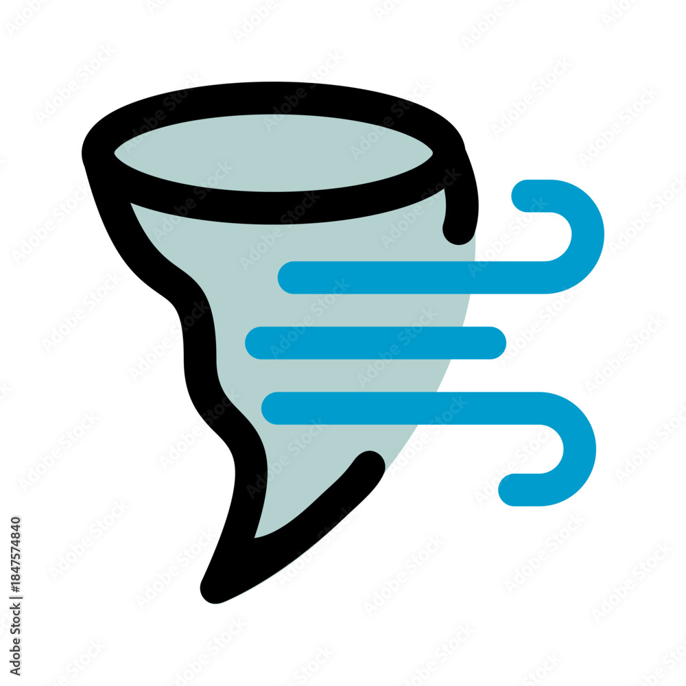 Fototapeta premium Tornado with swirling wind