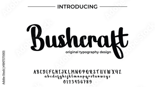Bushcraft - Elegant Script Font for Smooth Handwritten Design and Creative Typography
