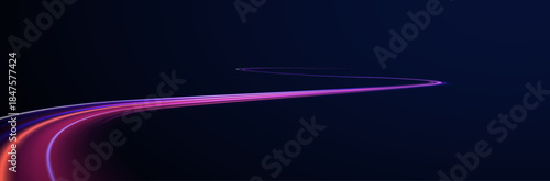 Blur line streak motion light dynamic fast city highway.
