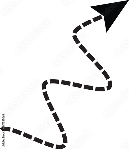 rendy black dotted and hand drawn arrow vector set with curly, dashed and squiggly pointers for UI, UX, infographics, presentations, branding and creative design use