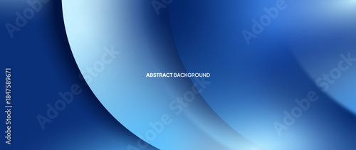 Abstract gradient background with overlapping circle patterns in beautiful shades of blue.