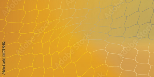 Honeycomb pattern. yellow brush stroke pattern in the shape of a honeycomb. orange background. Vector illustration