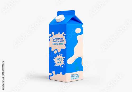 Milk Carton Mockup