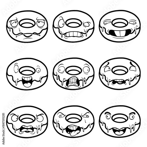 set of different kinds of food