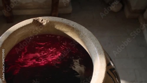 Miracle of water transformed into wine
