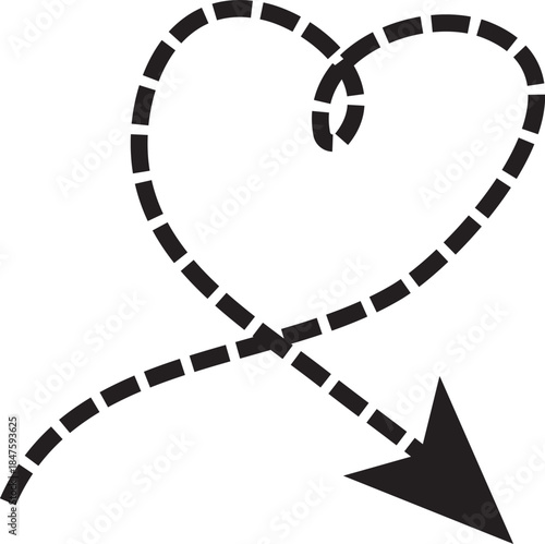 rendy black dotted and hand drawn arrow vector set with curly, dashed and squiggly pointers for UI, UX, infographics, presentations, branding and creative design use