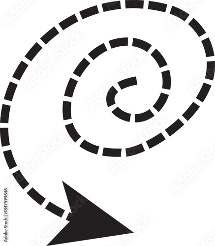 rendy black dotted and hand drawn arrow vector set with curly, dashed and squiggly pointers for UI, UX, infographics, presentations, branding and creative design use