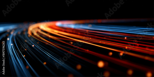 Neon laser streaks curl along shadowed city road. Swirling lines highlight fast movement, velocity streams, glowing trails, kinetic motion futuristic energy pathways, dynamic night illumination vector