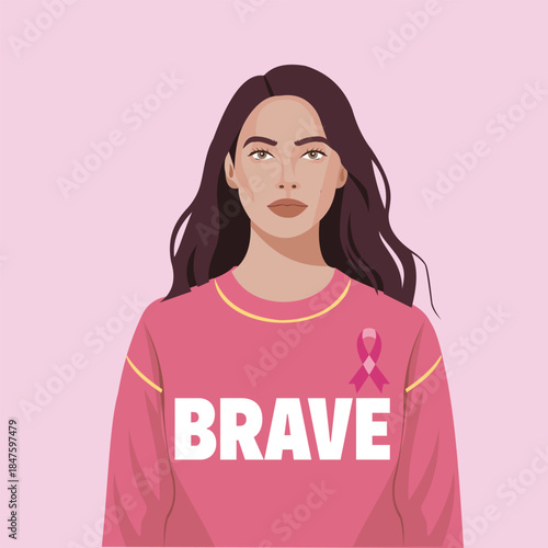 Women's vector illustration for women day breast cancer awareness women campaigns design solute