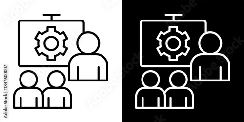 Training Iconset White Style Colection