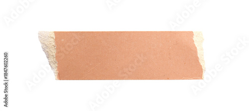 Bilde på lerret Paper washi tape PNG sticker, ripped paper with texture on a transparent background, Adhesive paper tape isolated on a white background