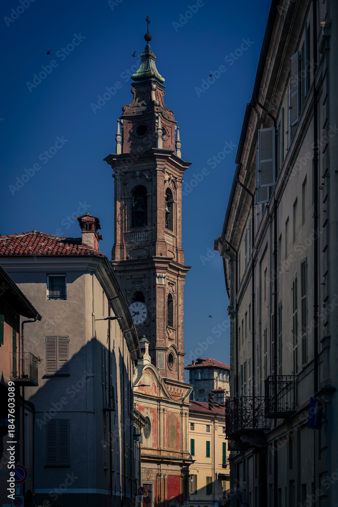 Fototapeta premium Cavallermaggiore, small town in the province of Cuneo.