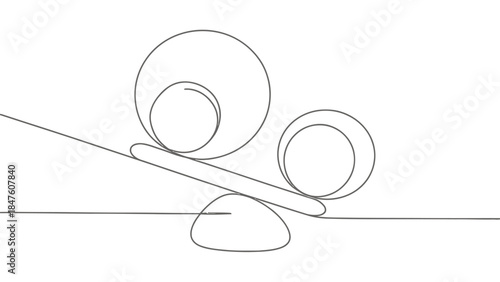 Minimalist continuous line art using negative space, focusing on simplicity and suggestion. | Editable EPS vectors.