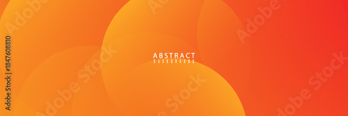 Minimal geometric background. Orange elements with fluid gradient. Dynamic shapes composition. vector, modern
