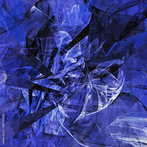 Ultramarine glass backgroun...
