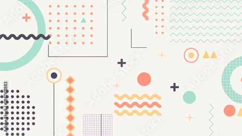 Abstract vector composition built from numerous small, decorative elements, creating a detailed and artistic texture for elegant design applications. | Editable EPS vectors.